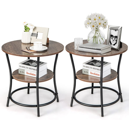 Dreamade Round End Table Set
