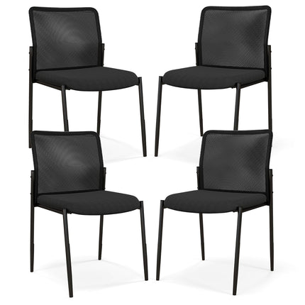 Dreamade Waiting Room Chairs - Stackable Guest Chairs w/Ergonomic Backrest