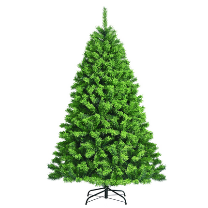 Dreamade Snow Flocked Christmas Tree, Artificial Hinged Pine Tree - DreamadeUS