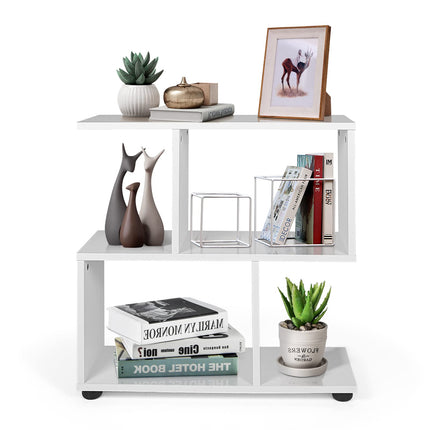 Dreamade 3-Tier Geometric Bookshelf