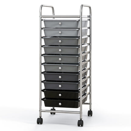 Dreamade Rolling Storage Cart on Wheels with 10 Drawers