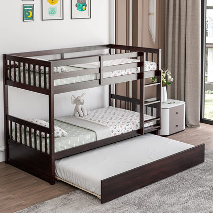 Twin Over Tiwn Bunk Bed with Trundle - Dreamade