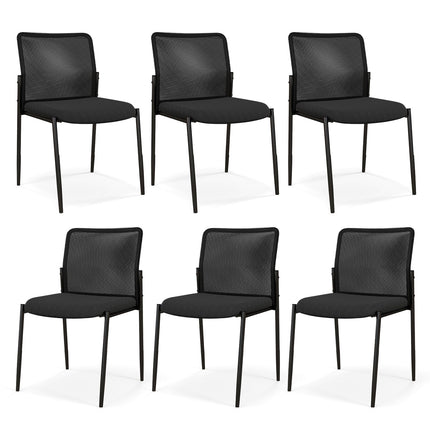 Dreamade Waiting Room Chairs - Stackable Guest Chairs w/Ergonomic Backrest