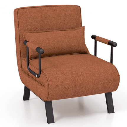 Dreamade Convertible Sofa Bed, 4-in-1 Sleeper Chair with Pillow