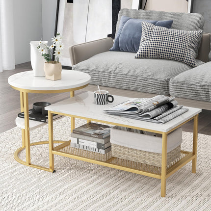 Dreamade Nesting Coffee Table Set