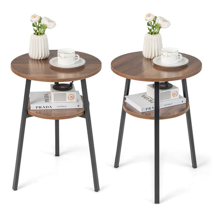 Dreamade Round End Table Set
