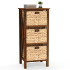 1 / 3 Tier 3 Baskets / Walnut & Natural