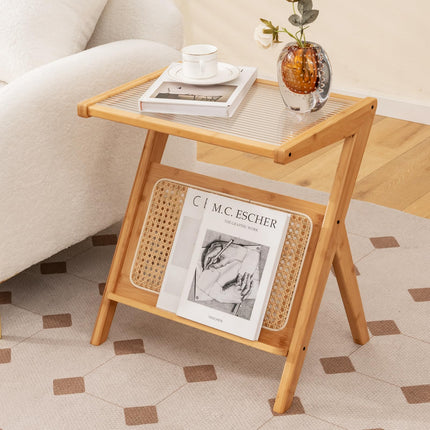 Dreamade Rattan Side Table