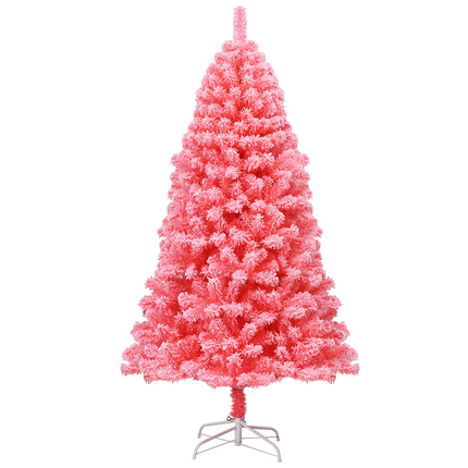Dreamade Snow Flocked Christmas Tree, Artificial Hinged Pine Tree - DreamadeUS