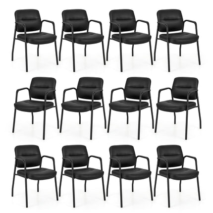 Dreamade Waiting Room Chair Set - Upholstered Reception Chairs with Mixed PU Leather