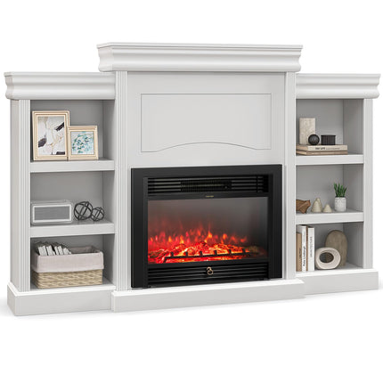 Dreamade Electric Fireplace TV Stand - 1500W Electric Fireplace Inserts with 3 Flame Colors