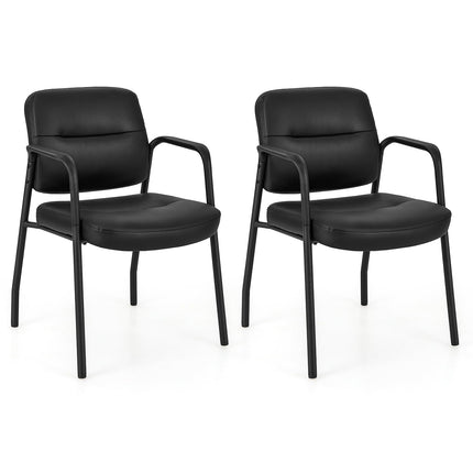 Dreamade Waiting Room Chair Set - Upholstered Reception Chairs with Mixed PU Leather