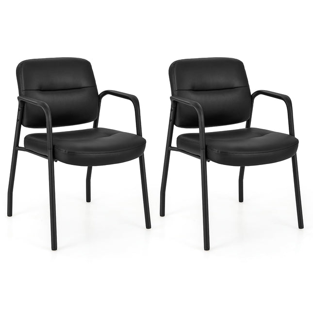 Dreamade Waiting Room Chair Set - Upholstered Reception Chairs with Mixed PU Leather
