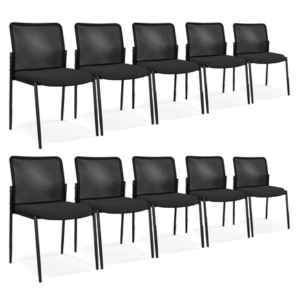 Dreamade Waiting Room Chairs - Stackable Guest Chairs w/Ergonomic Backrest