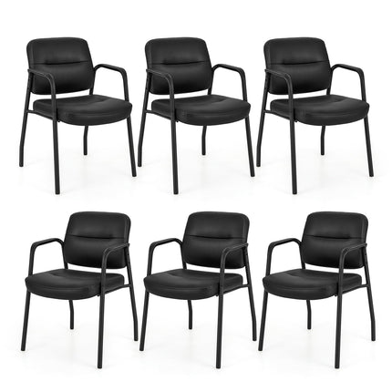 Dreamade Waiting Room Chair Set - Upholstered Reception Chairs with Mixed PU Leather