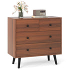 Dreamade 4-Drawers Dresser for Bedroom | Wide Wooden Chest Drawers with Anti-Toppling Devices
