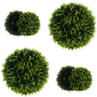 Dreamade 2 PCS 18 Inch Artificial Cedar Topiary Ball, Round Faux Cypress Balls Outdoor, Fake Plant Sphere
