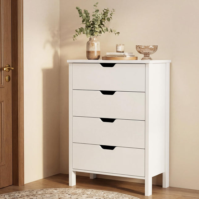 Dreamade 4 Drawer Storage Cabinet with Handles & Anti-Tipping Kits