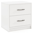 Dreamade Nightstand with 2 Drawers, Modern Night Stand with Storage Drawers, Compact Floor Sofa Side Table for Small Spaces