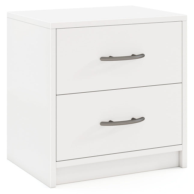 Dreamade Nightstand with 2 Drawers, Modern Night Stand with Storage Drawers, Compact Floor Sofa Side Table for Small Spaces
