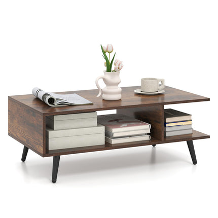 Dreamade Coffee Table with Storage for Living Room