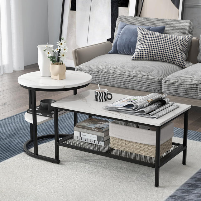Dreamade Nesting Coffee Table Set