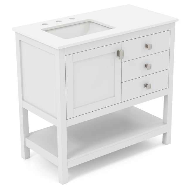 Dreamade Bathroom Vanity with Ceramic Sink