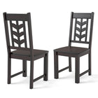 Dreamade Wooden Dining Chairs Set of 2/4