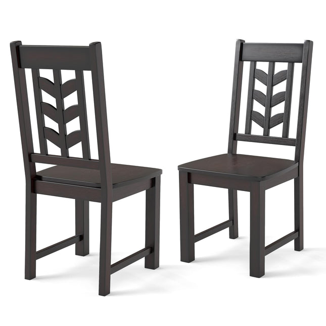 Dreamade Wooden Dining Chairs Set of 2/4