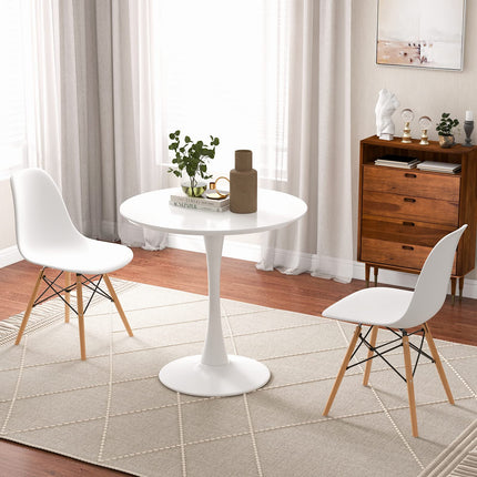 Dreamade Dining Room Table Set for 2 or 4, Compact Kitchen Dining Table Set with 32" Round Table and DSW Chairs