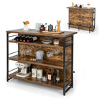 4 Tier Liquor Bar Table with Footrest - Dreamade