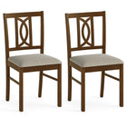 Dreamade Dining Chairs Rubber Wood Dining Room Chairs (2/4)