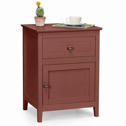 Wooden End Table W/Shelf - Dreamade