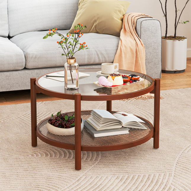 Dreamade Rattan Coffee Table