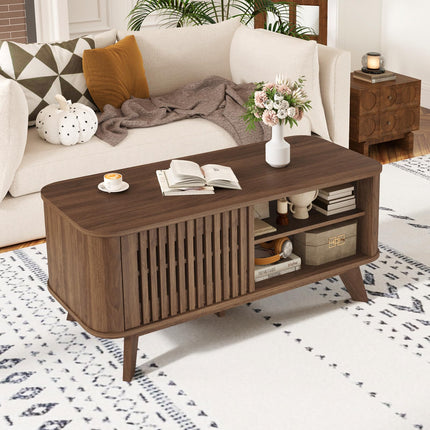 Dreamade Rectangle Coffee Table with Storage