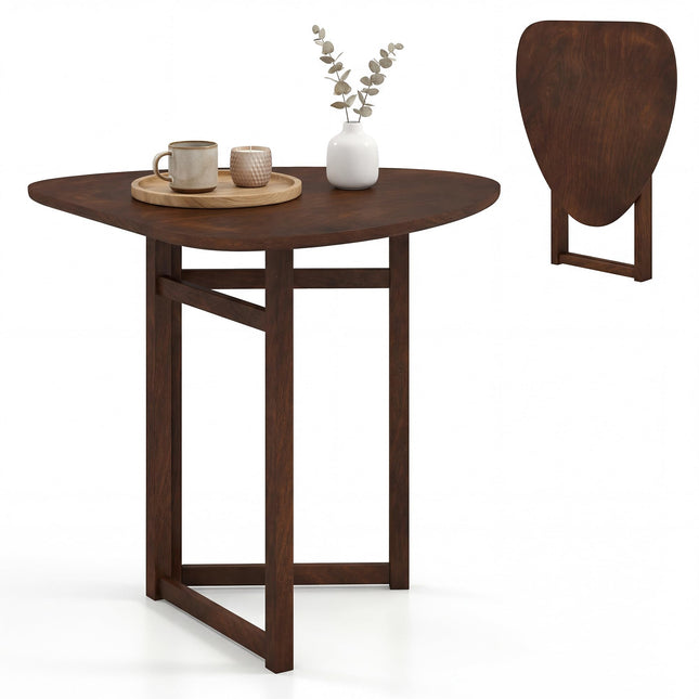Dreamade 31.5" Folding Dining Table for 2-3 Drop Leaf Dinner Table