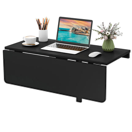 Dreamade Wall Mounted Folding Table, 31.5" x 23.5" Wood Murphy Desk Drop-Leaf Table