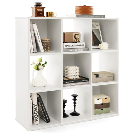 Dreamade 9-Cube Bookcase White