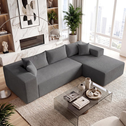 Dreamade 110.5" Modular Sectional Sofa for Bedroom & Living