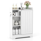 Dreamade Bathroom Slim Storage Cabinet w/2 Sliding Doors & Adjustable Shelves