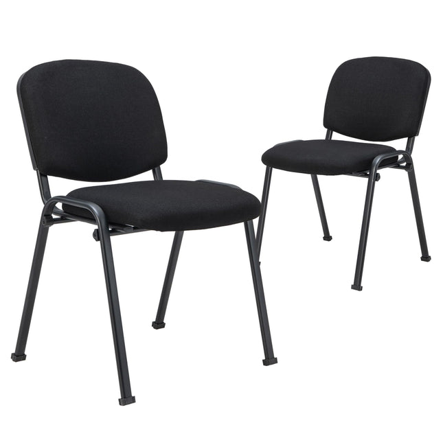 Dreamade Stackable Conference Chairs with Metal Frame – Guest Chair Set (2-Pack / 4-Pack / 5-Pack / 6-Pack / 8-Pack / 10-Pack)