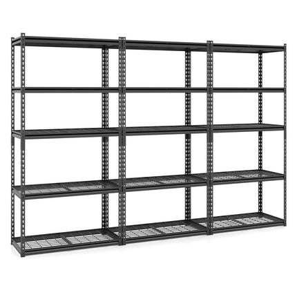 Dreamade 5-Tier Metal Storage Shelves(1/2/3/4,36" L x 18" W x 72" H)