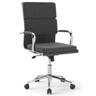 Dreamade Ergonomic Office Chair Mid Back Fabric Desk Chair with Armrest