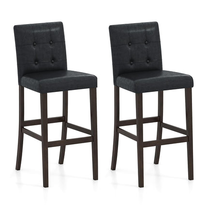Dreamade Bar Stools Set of 2/4 with Button Tufted Back