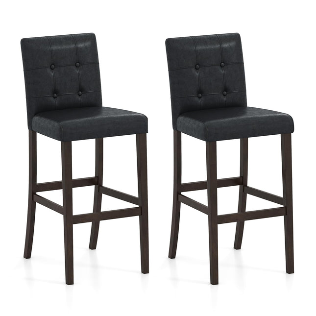 Dreamade Bar Stools Set of 2/4 with Button Tufted Back