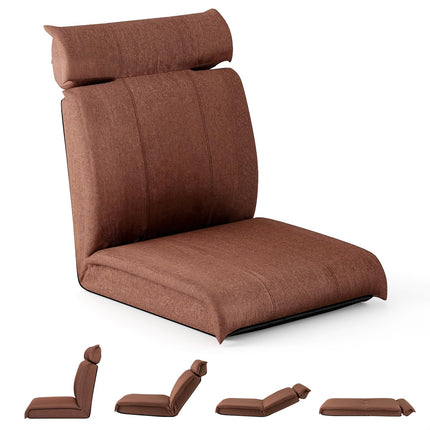 Dreamade Floor Chair, Floor Gaming Chair with Back Support, 14-Poistion Adjustable Backrest, 5-Position Adjustable Headrest