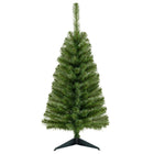 Dreamade 3ft Mini Artificial Christmas Tree, Unlit Green Holiday Tree with 116 Lifelike PVC Branch Tips