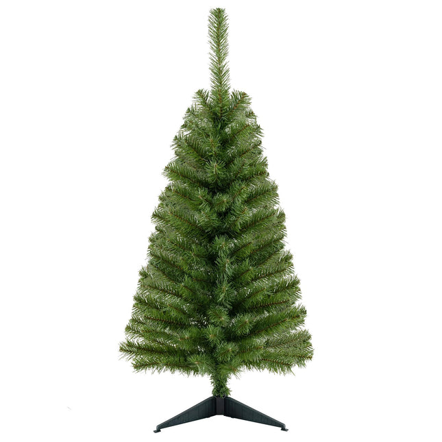 Dreamade 3ft Mini Artificial Christmas Tree, Unlit Green Holiday Tree with 116 Lifelike PVC Branch Tips