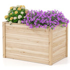 Dreamade Wood Raised Garden Bed for Patio Backyard