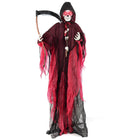 Dreamade 8 Ft Halloween Animatronics, Sound & Touch Activated Grim Reaper with Sickle, Glowing LED Eyes & Scary Voices